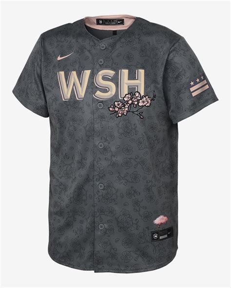 washington nationals nike city connect replica team jersey - gray|washington city jersey.